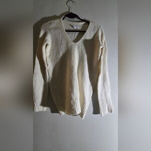 Calvin Klein Cream V-Neck Sweater